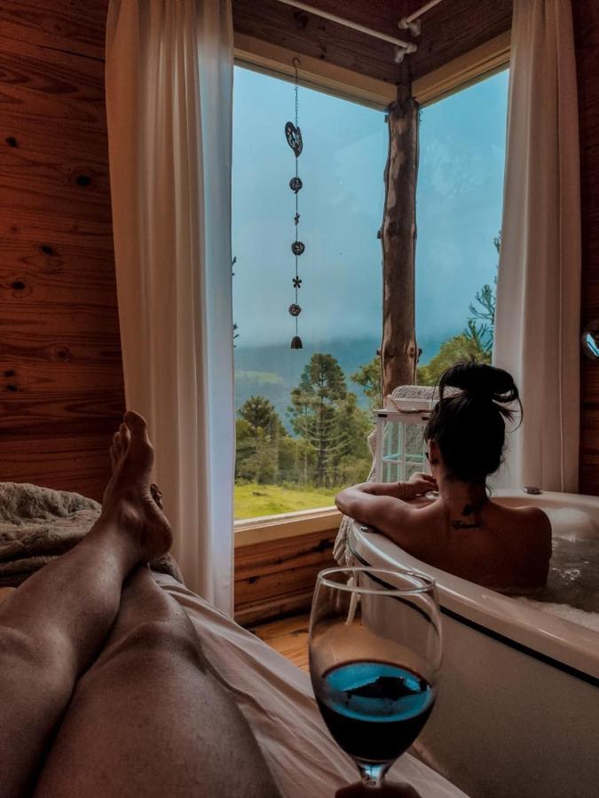 Cabana Refugio - Pousada Colina Dos Ventos Urubici Bagian luar foto